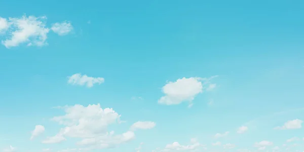 Hermoso Panorama Cielo Azul Nubes Con Luz Natural Fondo Estilo — Foto de Stock