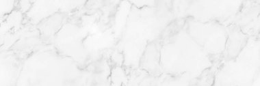 Arkaplan için panorama beyaz mermer dokusu veya döşeme dekoratif tasarımı.