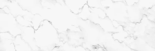 Panorama Texture Marmo Bianco Sfondo Piastrelle Piano Design Decorativo — Foto Stock