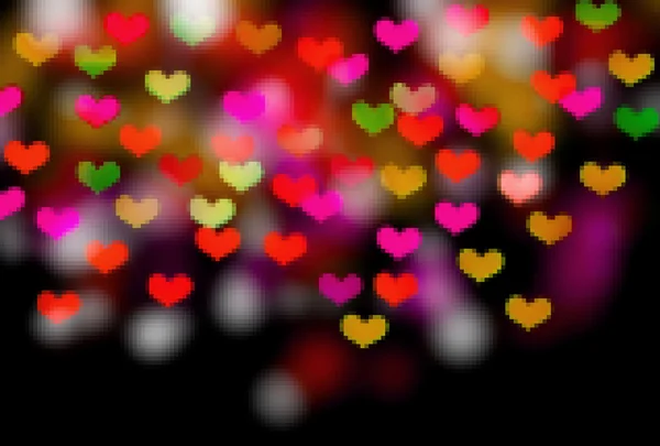 Bokeh a forma di cuore — Foto Stock