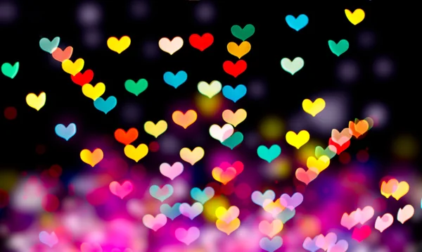 Bokeh a forma di cuore — Foto Stock