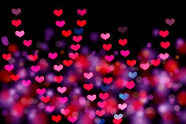 Bokeh a forma di cuore — Foto Stock