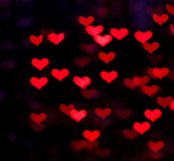 Hearts Bokeh Contexte — Photo