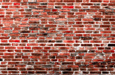 Eski model tuğla duvarın arka planı