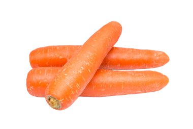 Beyaz arka planda izole havuçlar