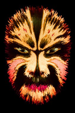 abstract red ghost background.