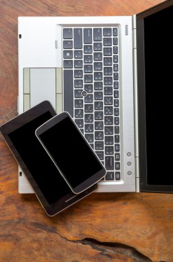 laptop tablet ve akıllı telefon