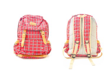 Red backpack clipart