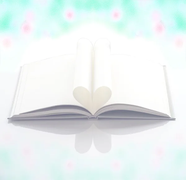 Heart book - pastel effect — Stock Photo, Image