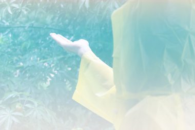 Hands and water - soft focus