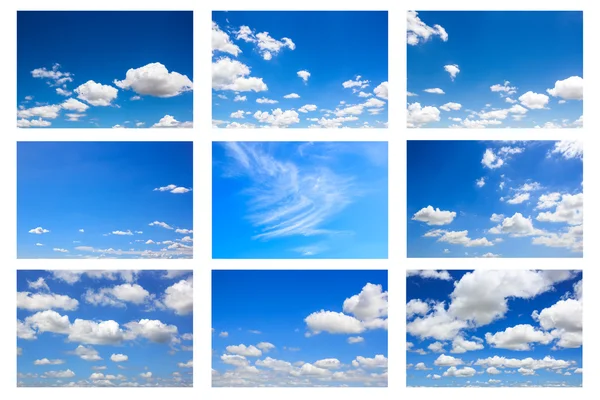 Синє небо набір — стокове фото
