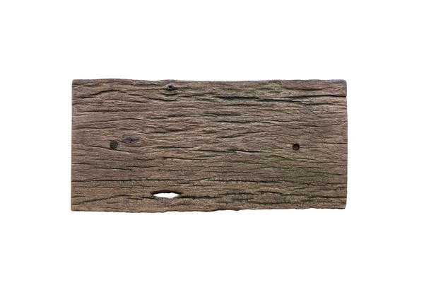 Holzschild auf weiß — Stockfoto