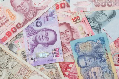 Tayland para banknot arka planı için
