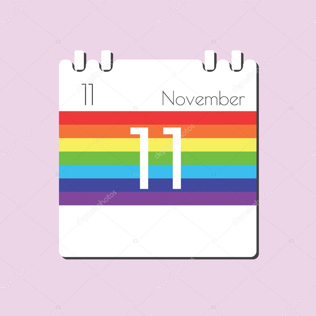 rainbow calendar icon stock vector jpkirakun 86989900 rainbow calendar