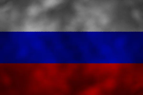 Grunge vlag van Russisch — Stockfoto