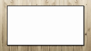 Ahşap arka plan üzerinde beyaz boşluk billboard