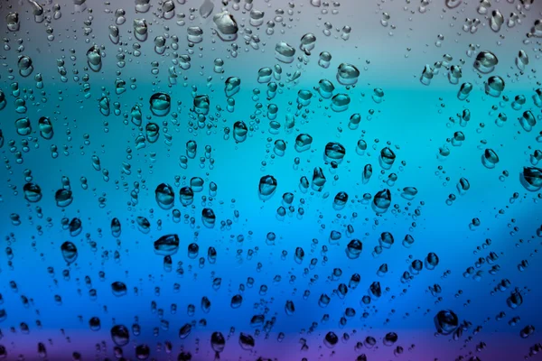 Déšť kapky vody na skle — Stock fotografie