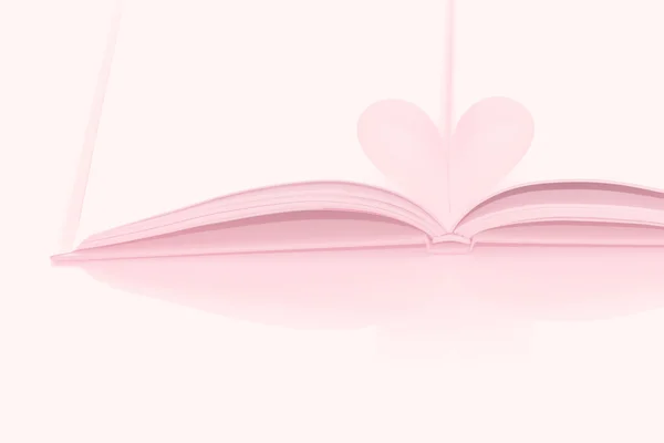 Heart book - pastel effect — Stock Photo, Image