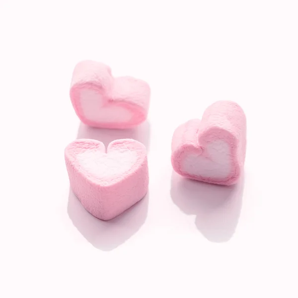 Μαλακή εστίαση - καραμέλα ροζ σχήμα καρδιά — Φωτογραφία Αρχείου