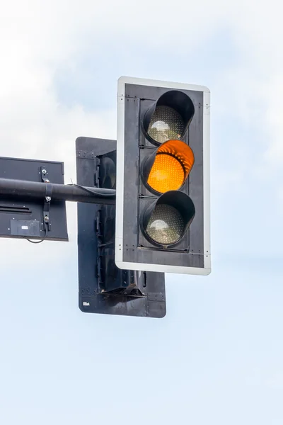 Traffic lights - yellow — Stock Photo, Image