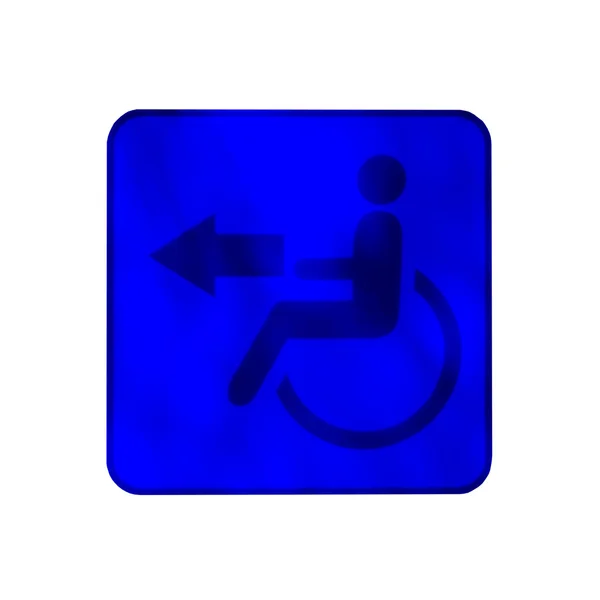 Handicap znak specjalny WC — Zdjęcie stockowe