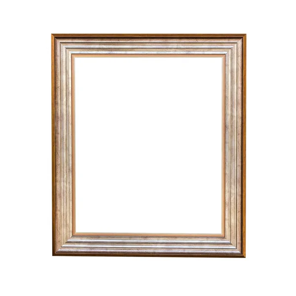 Klassiek houten frame geïsoleerd op wit — Stockfoto