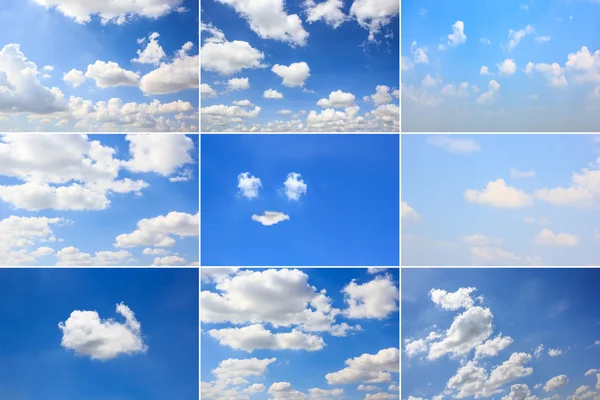 Cielo blu impostato — Foto Stock