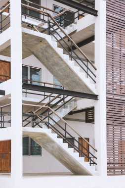 Yangın merdiveni arka plan.