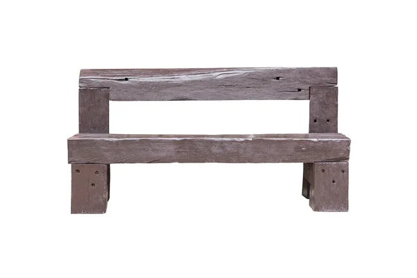 Silla de madera vieja aislada en blanco —  Fotos de Stock