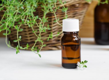 Küçük şişe temel kekik yağı