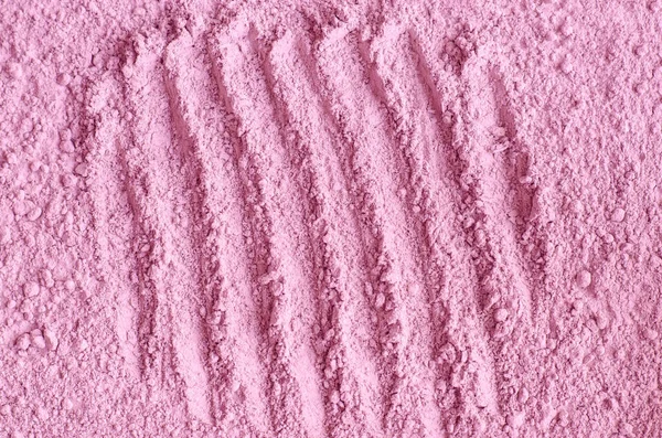 Blassrosa Kosmetisches Tonpuder Alginatfarbene Gesichtsmaske Körperpackung Make Blusher Textur Nahaufnahme — Stockfoto