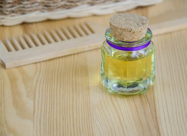 Small bottle of oil — Stock Photo, Image