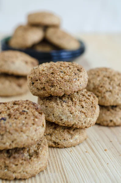 Oatmeal mini cookies — Stock Photo, Image