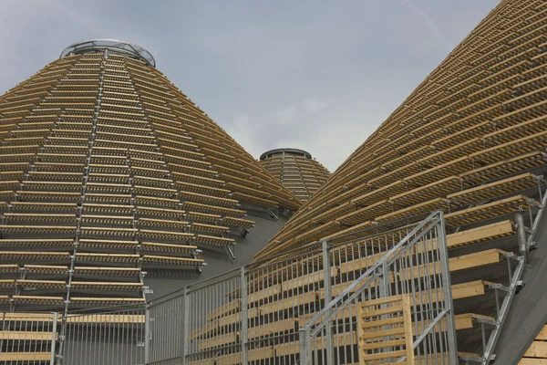 Architectural close up of Zero Pavilion at Expo 2015 — Stock Photo, Image