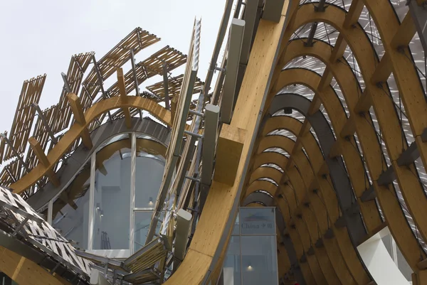 Chinese Pavilion at Expo 2015 in Milan, external facade — Stock Photo, Image