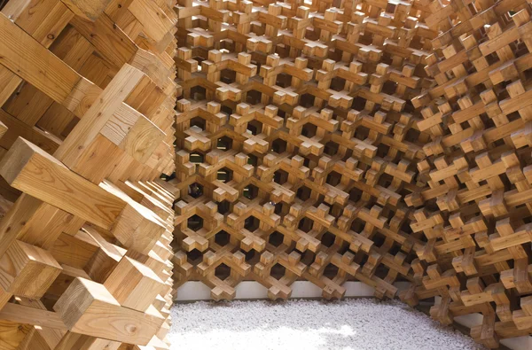 Architectural close up of Japanese Pavilion an Expo 2015 — Stock Photo, Image