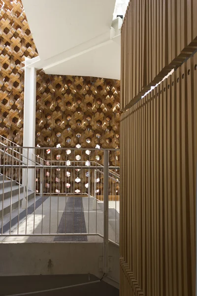 Architectural close up of Japanese Pavilion at Expo 2015 — Stock Photo, Image