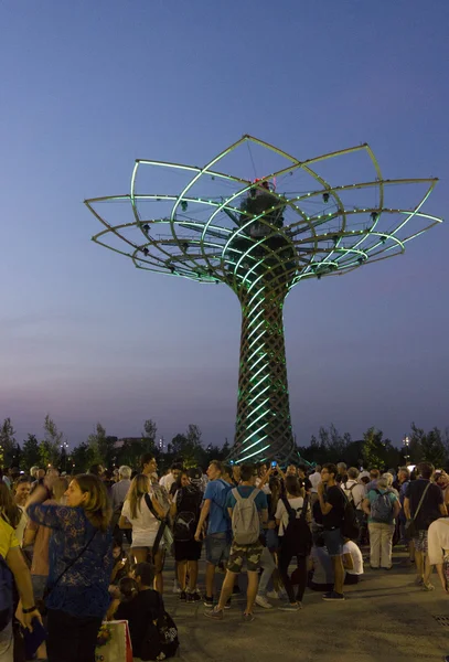 Εμφάνιση δέντρο της ζωής στο Expo 2015 στο Μιλάνο — Φωτογραφία Αρχείου