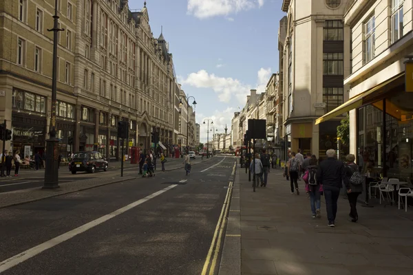 Strand street em Londres à hora do dia — Fotografia de Stock