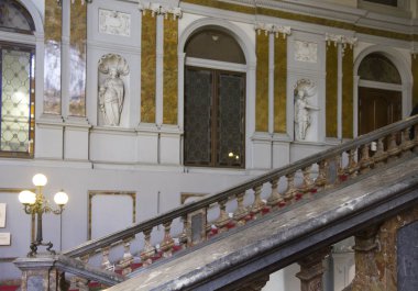  Palazzo Arese Litta Milano anıtsal merdiven 