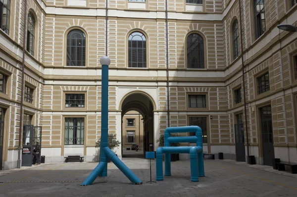 Courtyard of Siam, Italian Academy for Arts and education in Milan — Stock Photo, Image