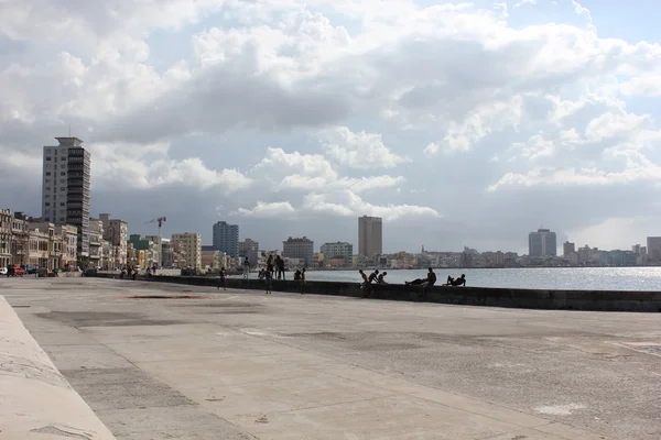 Zobacz dzień z Hawany Malecon — Zdjęcie stockowe