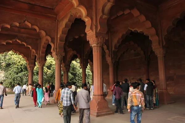 Delhi rode fort, india — Stockfoto