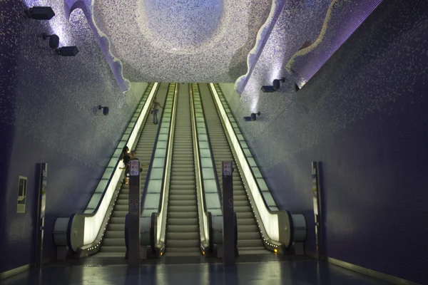 托莱多艺术站楼梯那不勒斯 — 图库照片