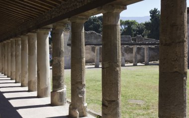 Stabian termal hamam Pompei, İtalya'da karmaşık