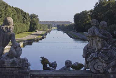 Caserta Royal Palace garden clipart