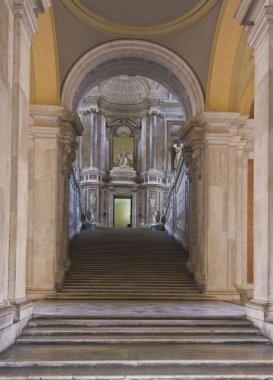 The honour Grand Staircase of Caserta Royal Palace clipart
