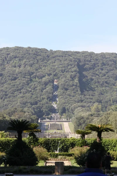 Zahrada královský palác Caserta — Stock fotografie