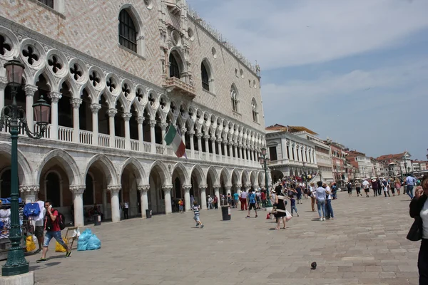 Doge's Palace architectural detail, Venice — Stock Photo, Image