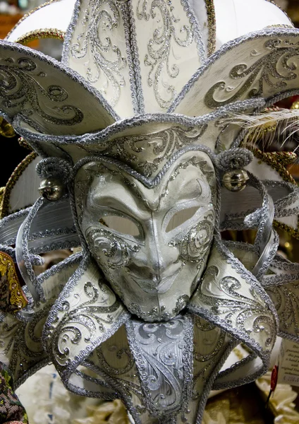 Máscara típica de carnaval veneziano — Fotografia de Stock